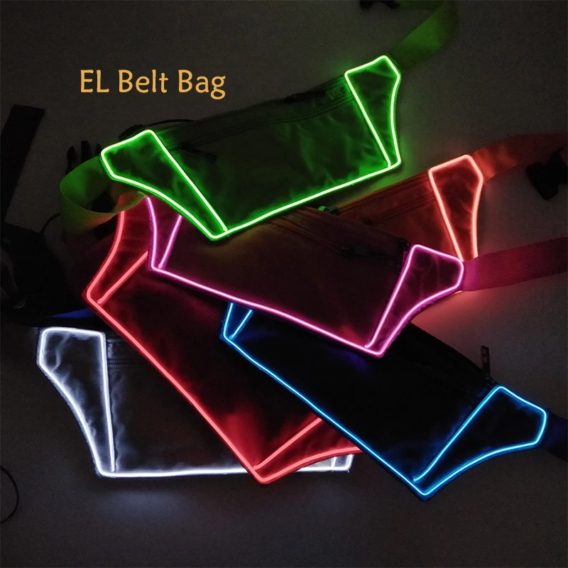 Newstyle Luminous Toy Backpack Christmas Fluorescent EL Wire Party Propse Miraculous Birthday Gifts For Children Led Pocket