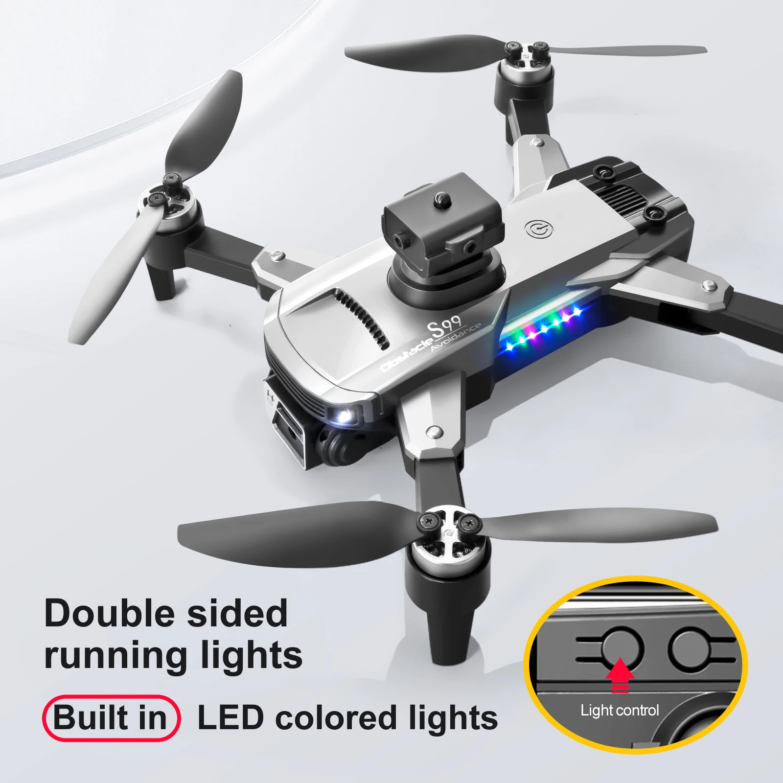 S99 Max Rc Drone Profesional 8K kamera regulowana unikanie przeszkód fotografia lotnicza bezszczotkowa składany Quadcopter zdalnie sterowany samochód