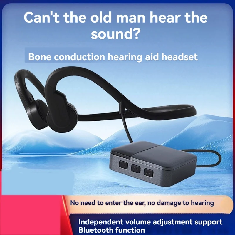 Z3 Box Bone Conduction Hearing Aid Earphone Sound Collector Ear Noise Reduction For Seniors Elderly With Hearing Loss