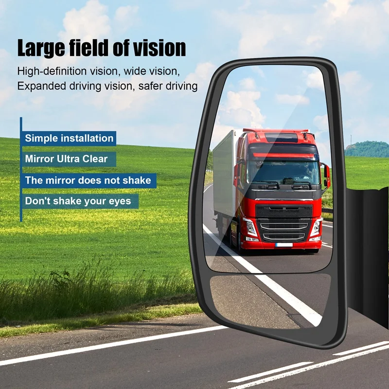 Car Front Lower Door Wing Rear View Mirror Lens Glass For Ford TRANSIT MK8 V363 2014 -2020