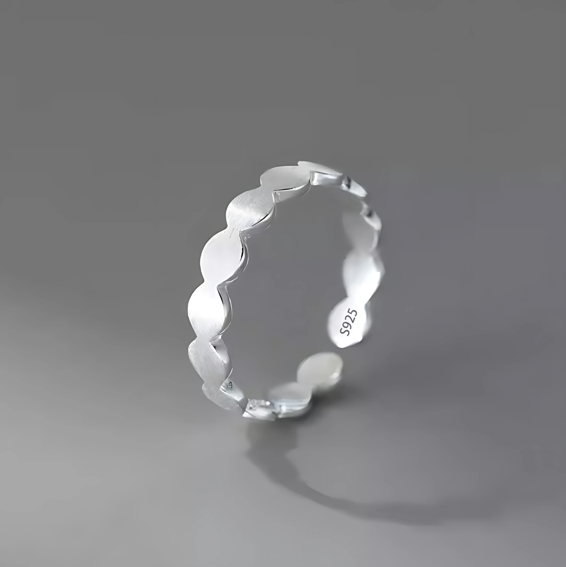Women's Irregular Moonstone Ring, 925 Sterling Silver Gift