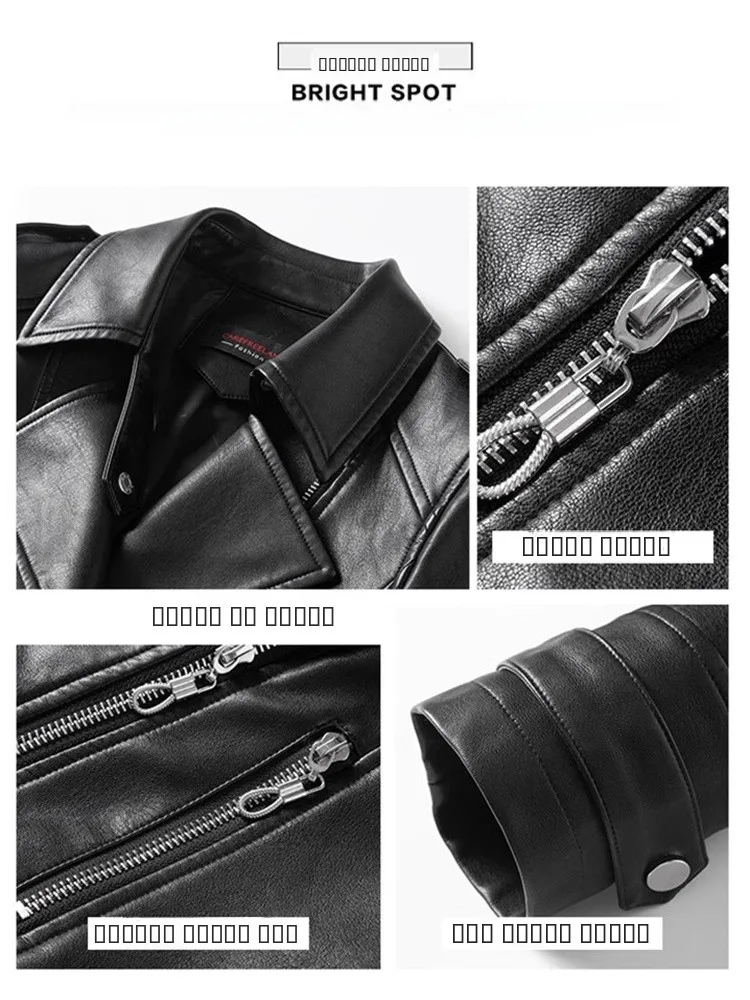 Lamb Leather ort Jaet Women's Faion Slim Fit Large Size Real Leather Coat Zipper Closure Commute Sle Autumn New Arrival