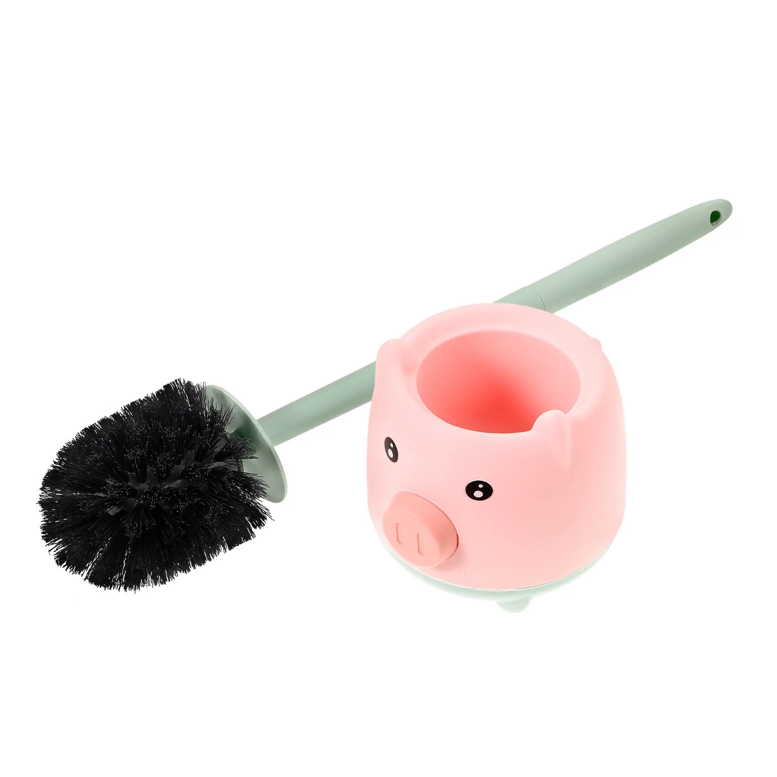 

Набор для чистки унитаза: прочная щетка с длинной ручкой, гибкая и устойчивая щетина, эффективно достигает глубины стен унитаза.