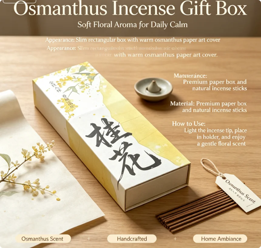 Home Fragrance Kit - Tempat Dupa Kayu Alami Premium Gift