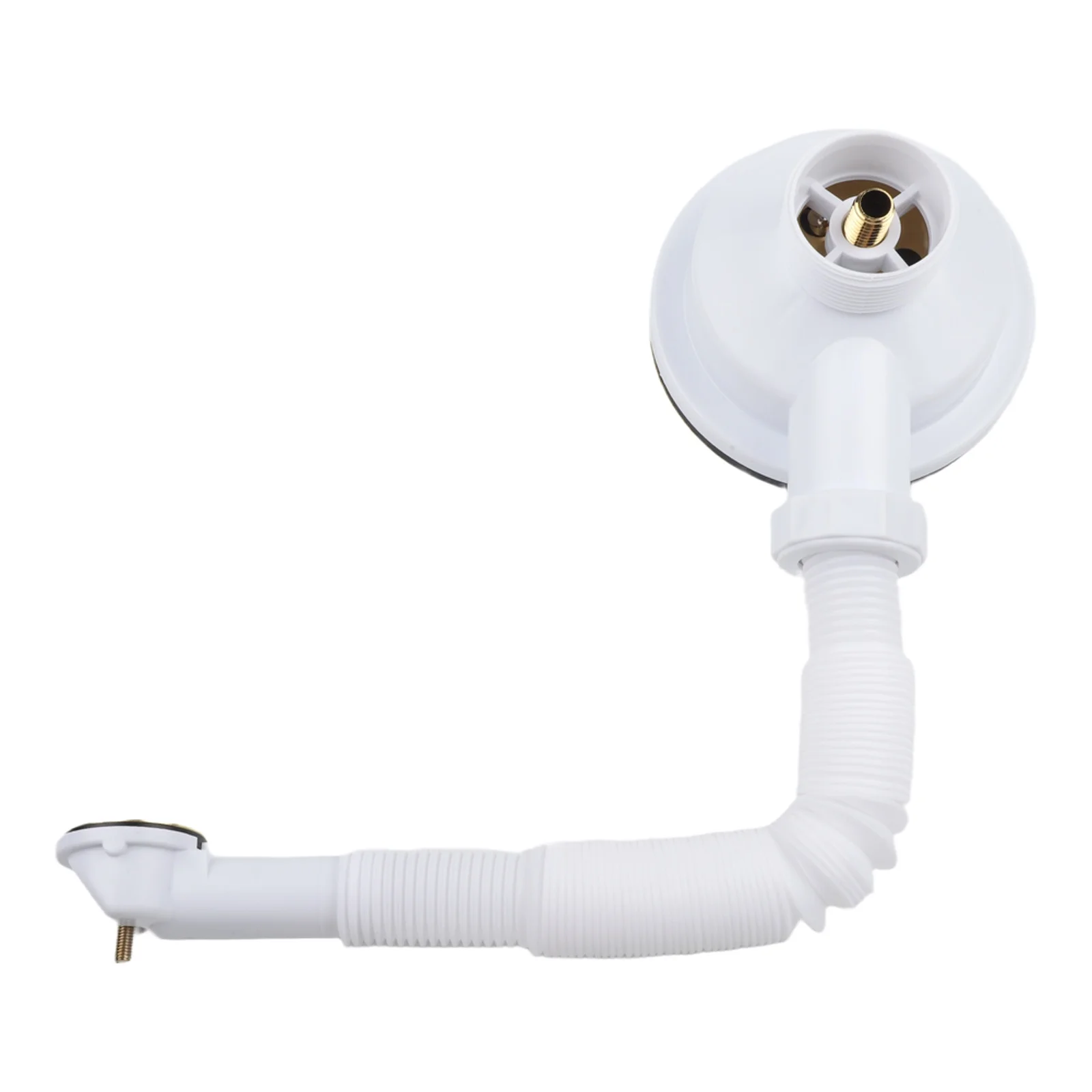Sink Downcomer with 114MM Gold Plated Strainer and Overflow Protection Designed to Prevent Clogging and Water Spills