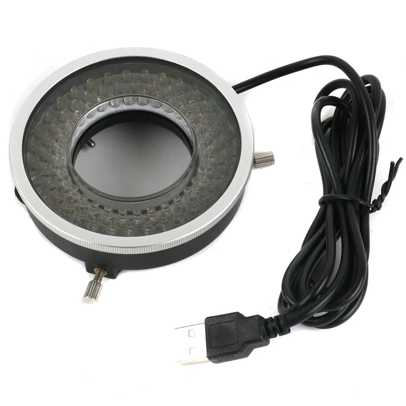 Ring LED Light Source 96 LED Ring Ligh USB Power Adapter Polarizer Light Eliminates Reflections For BGA Rework Screen Inspection