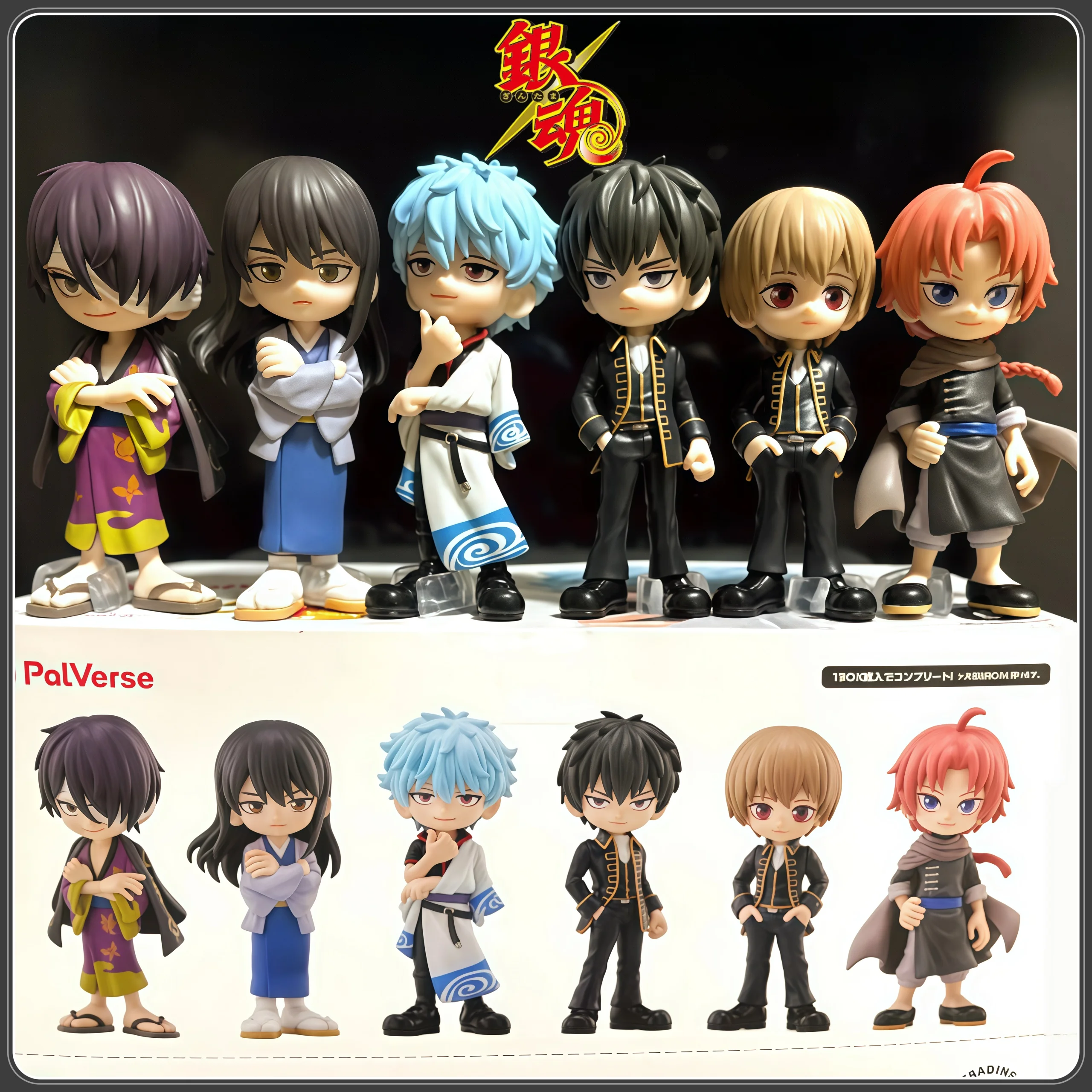 

In Stock Genuine Bushiroad Gintama Palverse Blind Box Q Version Figure Sakata Gintoki Katsura Kotaro Kamui Anime Model Toy Gift