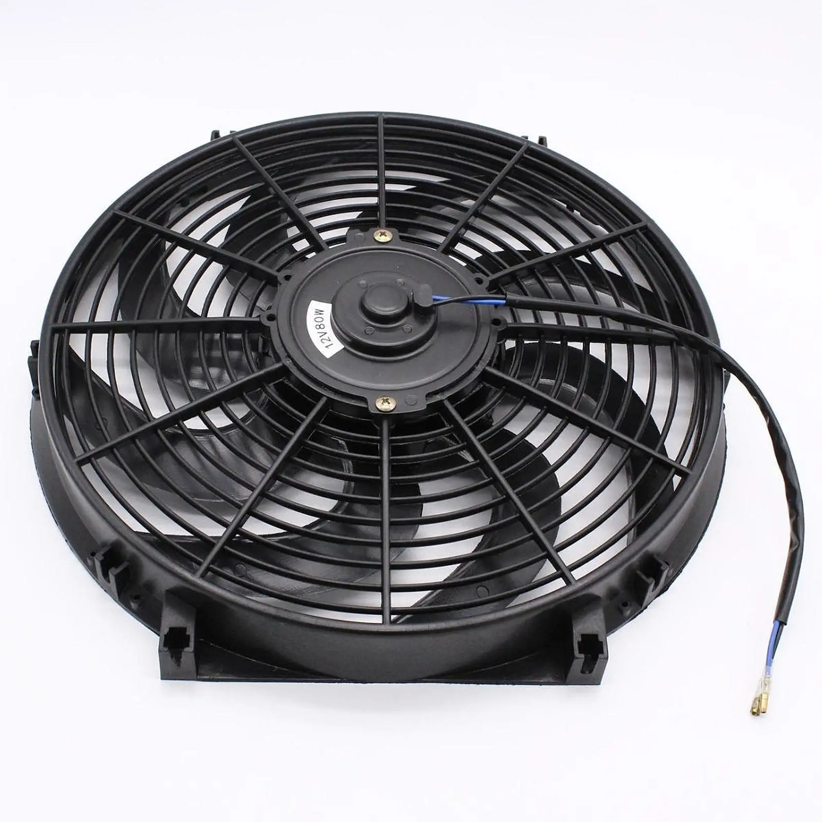 Universal Electric Cooling Fan Kit 14 Inch Slim Radiator Fan Assembly 12V 900CFM for Car Engine Temperature Control