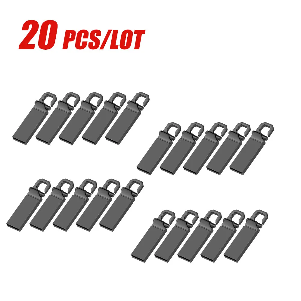 

20PCS Free Custom LOGO High Speed Pen Drive USB Flash Drive 4GB 8GB 2.0 16GB 32GB 64GB 128GB Pendrive metal usb sticks