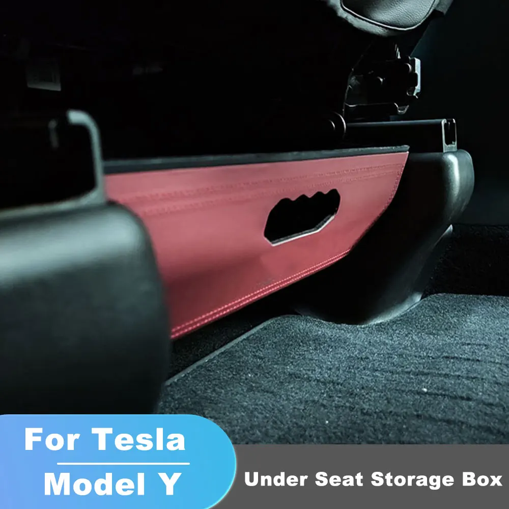 

Ящик для хранения под сиденьем для Tesla Model Y 2020-2025, держатель ящика, автомобильный органайзер, аксессуары для Tesla Model Y, автомобильные аксессуары