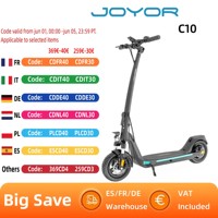 JOYOR C10 Electric Scooter 500W 48V 10.4Ah E-Scooter 45km/h Speed 30-50km Range 10'' Tires Foldable Electric Scooters 120kg Load