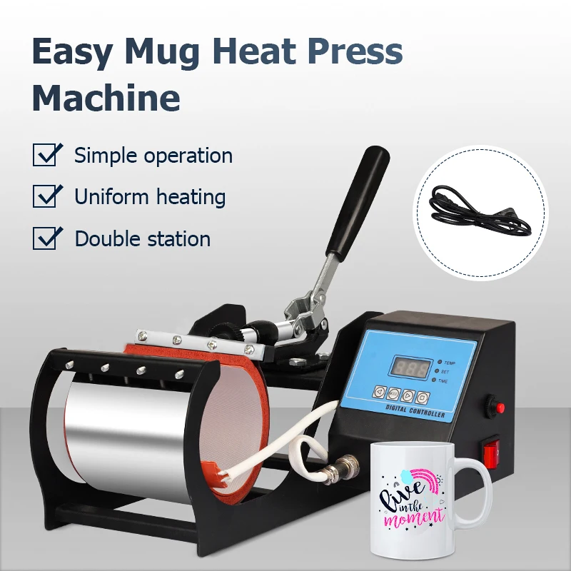 Günstige Einfach 11 unzen Becher Hitze Presse Maschine Für Sublimation Wärme Transfer Maschine Für Becher Tasse 11 UNZEN Sublimation Becher wärme Drücken DIY