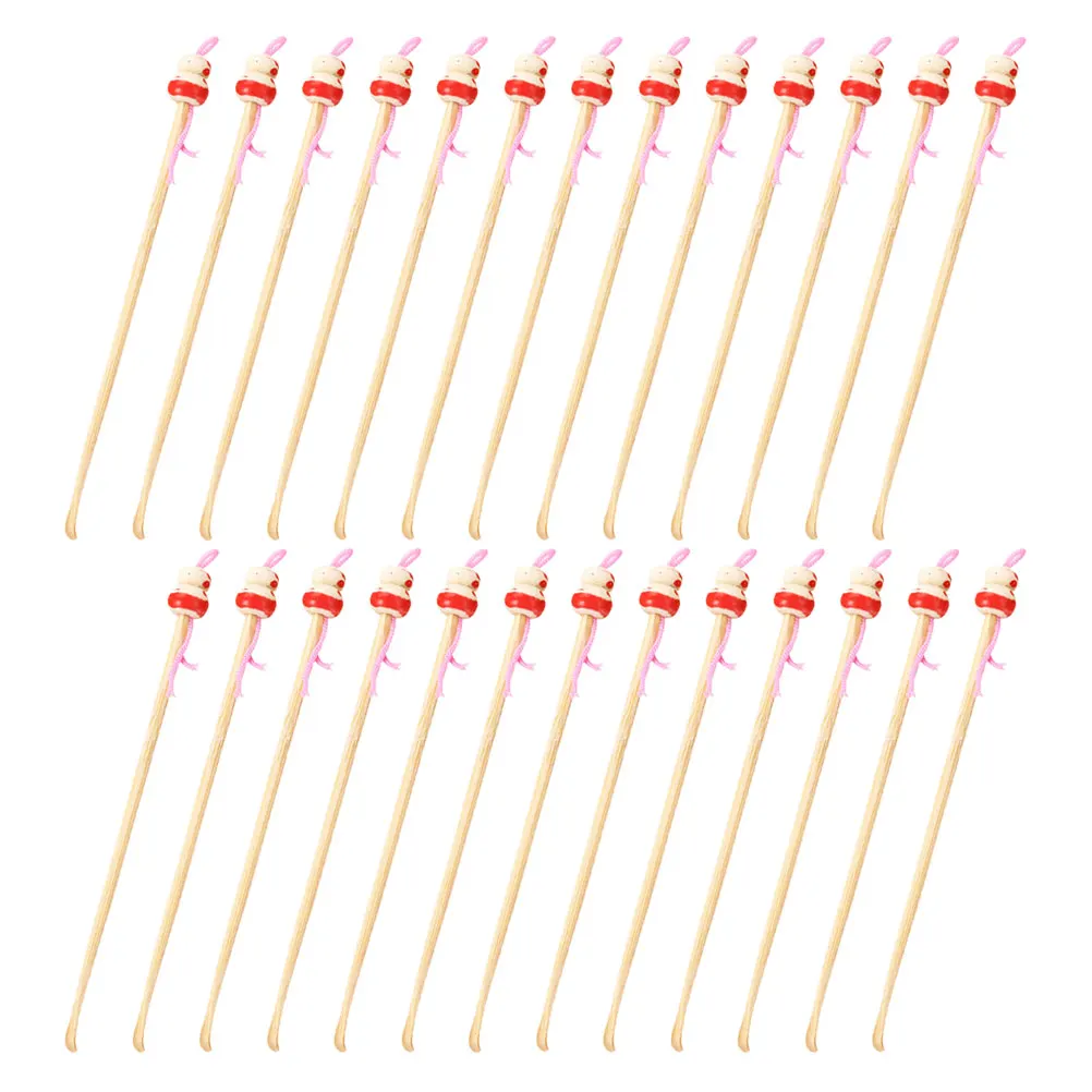 

100 Pcs Bamboo Ear Tools Durable Removal Spoons Small Ear Cleaner Multipurpose Wax Scoop Portable Ears Healthy