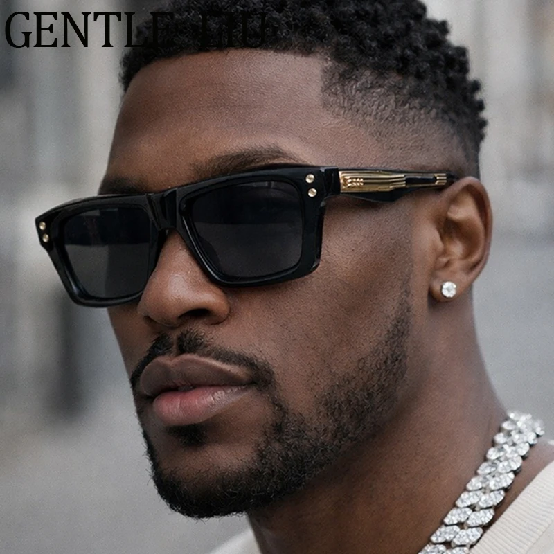 

Classic Square Punk Sunglasses Men 2026 Luxury Brand Vintage Steampunk Outdoor Sun Glasses For Male Driving Eyewear UV400 Shades