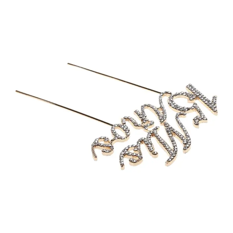 Sparkling Bling Number 15 Mis Anos Letters Cake for Rhinestone Alloy Cupc