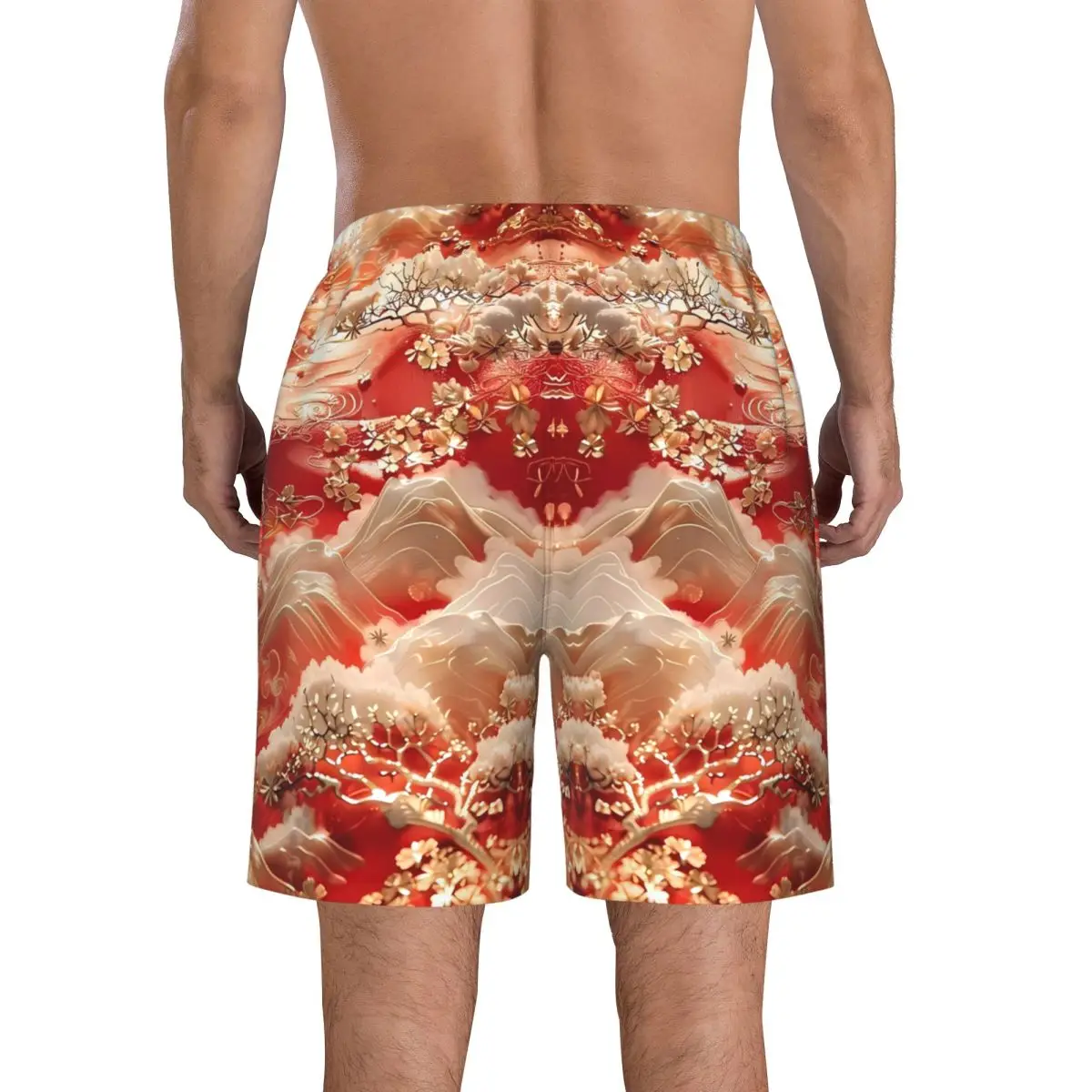 Colorful Paintings Men's Printed pattern beach shorts,suitability Walk,run,surf, wear on the beach or at home