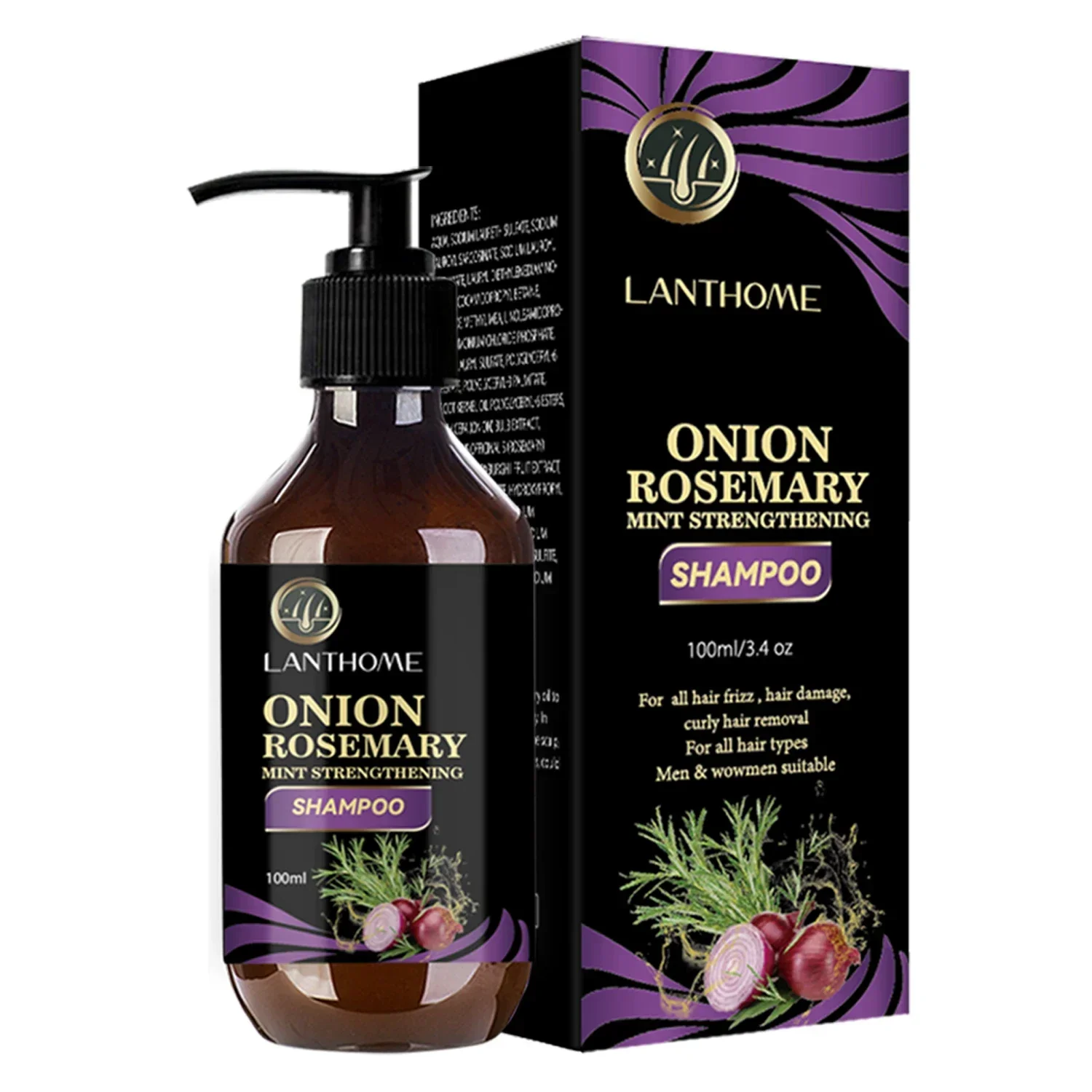 Onion Rosemary Strengthening Shampoo And Rosemary Hair Oil Promote Repair Nourishment Root Hair Quality Hair Deep Anti Loss