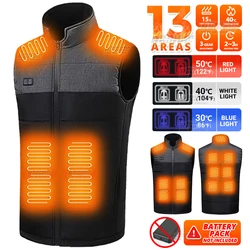 13Areas Self Heated vest Heating Vest Men's Thermal Women's USB Heated Vest Warm Clothing Motorcycle Camping Washable Winter