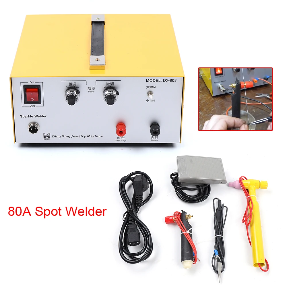 400W Schmuck Laser Schweißen Maschine 220V Optional Mini Spot Schweißen 80A Gold Silber Schmuck