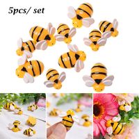 5pcs/ lot Artificial Bees Simulated Animals Slime Pendants Children Toys Clay DIY Accessories For  Hair Ornament Mobile Phone