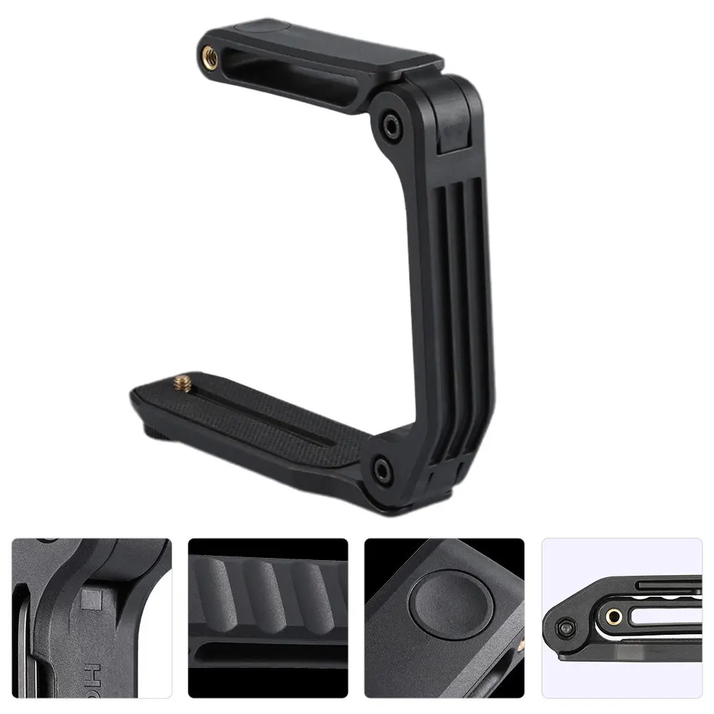 Universal Folding U-Shaped Camera Stabilizer Rig for DSLR, Camcorder – Low-Angle Video Holder with Screw Mount