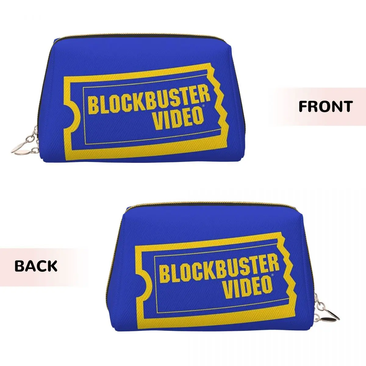 Blockbuster Video Women Cosmetic Bags Travel Makeup Organizer Pouch Toiletry Storage Dopp Kit Case