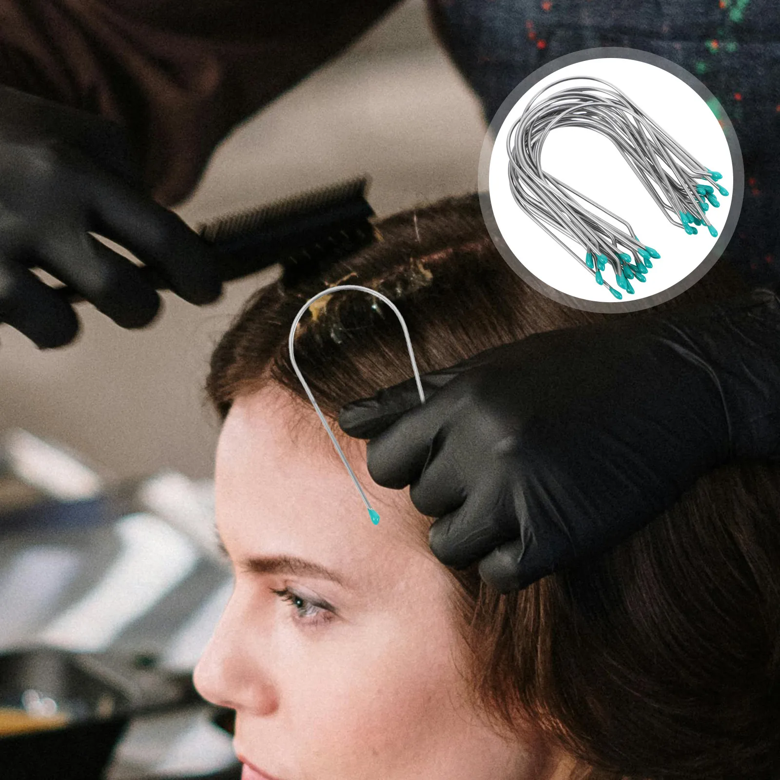 20Pcs Hot Curler Clips Stainless Steel Roller Securing Pins Nonslip Design for Natural Long Term Curls Suitable for Women