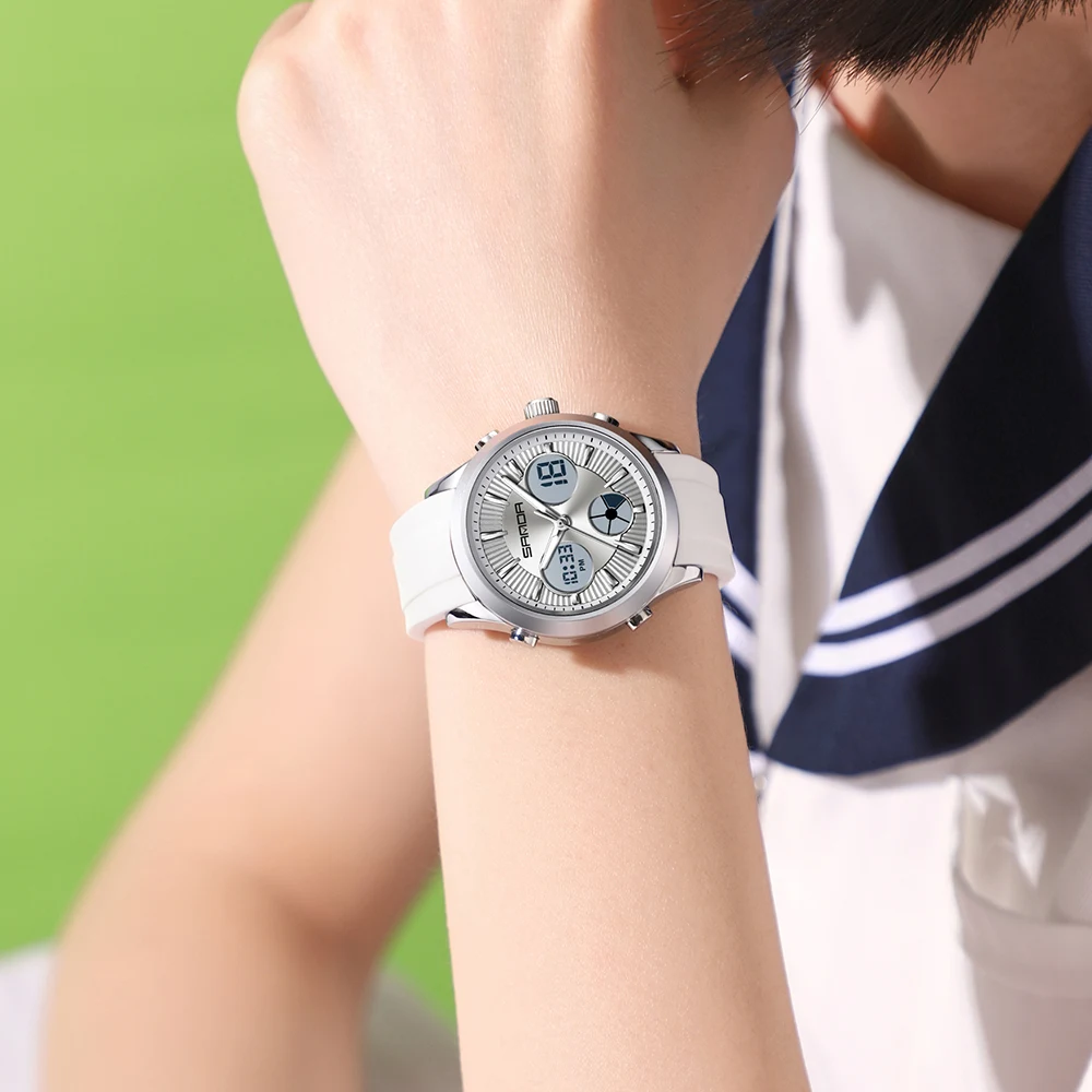 2025 Fashion Sport Military Clock Dual Dislay LED Electronic Watches Waterproof Watch for Men Quartz Dress Wristwatches