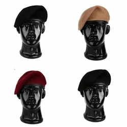 US Army Special Forces Wool Black Red Colour Beret Hat Military Cap