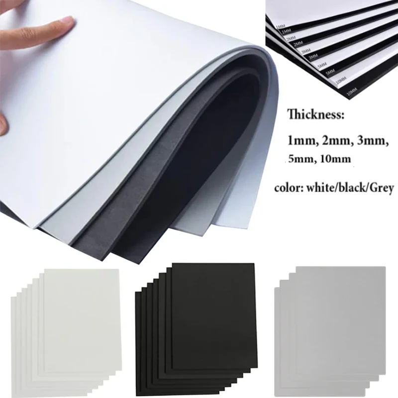 NEW 1pcs Thickness 1/2/3/5/10mm Eva Foam Sheets Sound-Absorbing Noise Spone Foam Craft Eva Sheets Handmade Model Making Material