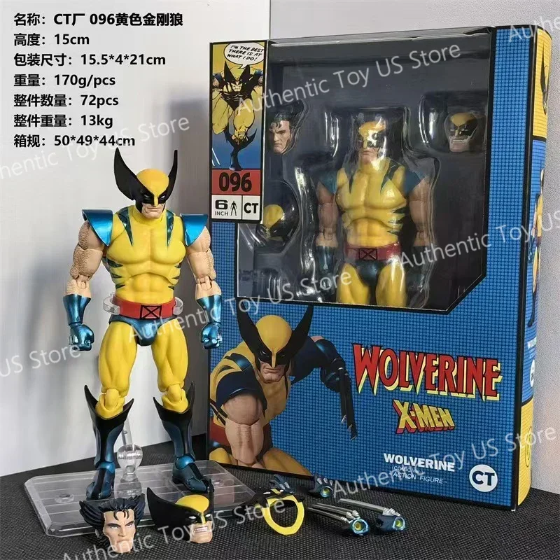 Original Ct Toys Wolverine Action Figure Deadpool Mafex 096 Figure Mafex 138 X Men Comic Version Figurine Collection Model Toys