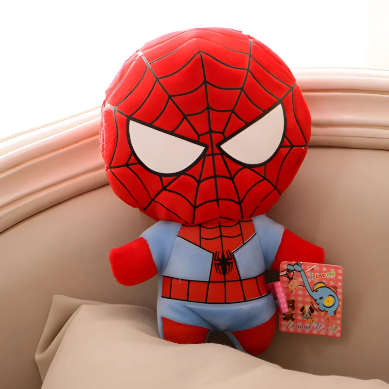 Disney Marvel Legends Figure Spider Man Stuffed Plush Doll Model Toy Genuine Plush Soft Kawaii Cute Cartoon Figure For Kids Gift