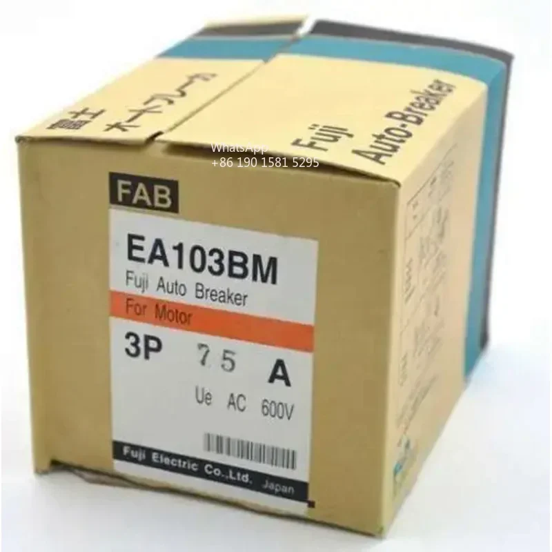 1PC NEW FUJI Molded case circuit breaker EA103BM 3P 75A