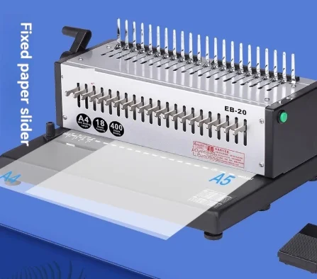 

21-hole comb-type rubber ring punching and binding machine,10-hole edge-clamping binding machine electric punching machine
