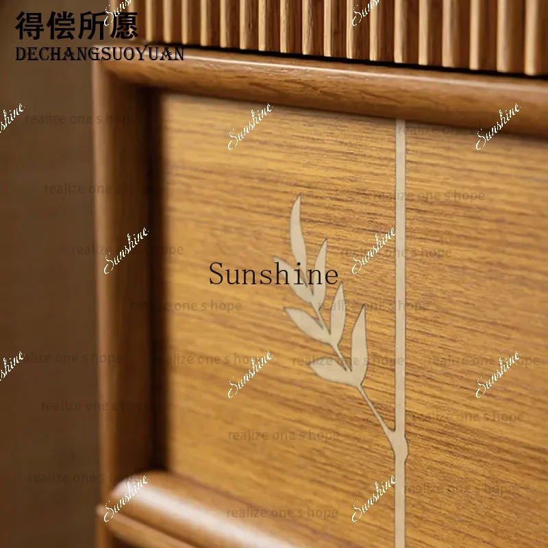 Medieval solid wood chest decoration American living room storage bedroom storage new modelsP