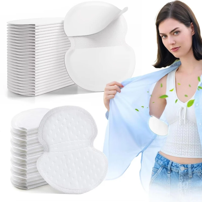 10-60Pcs Underarm Sweat Pads for Women and Men Fight Hyperhidrosis Comfortable Unflavored Non Visible Extra Adhesive Disposable