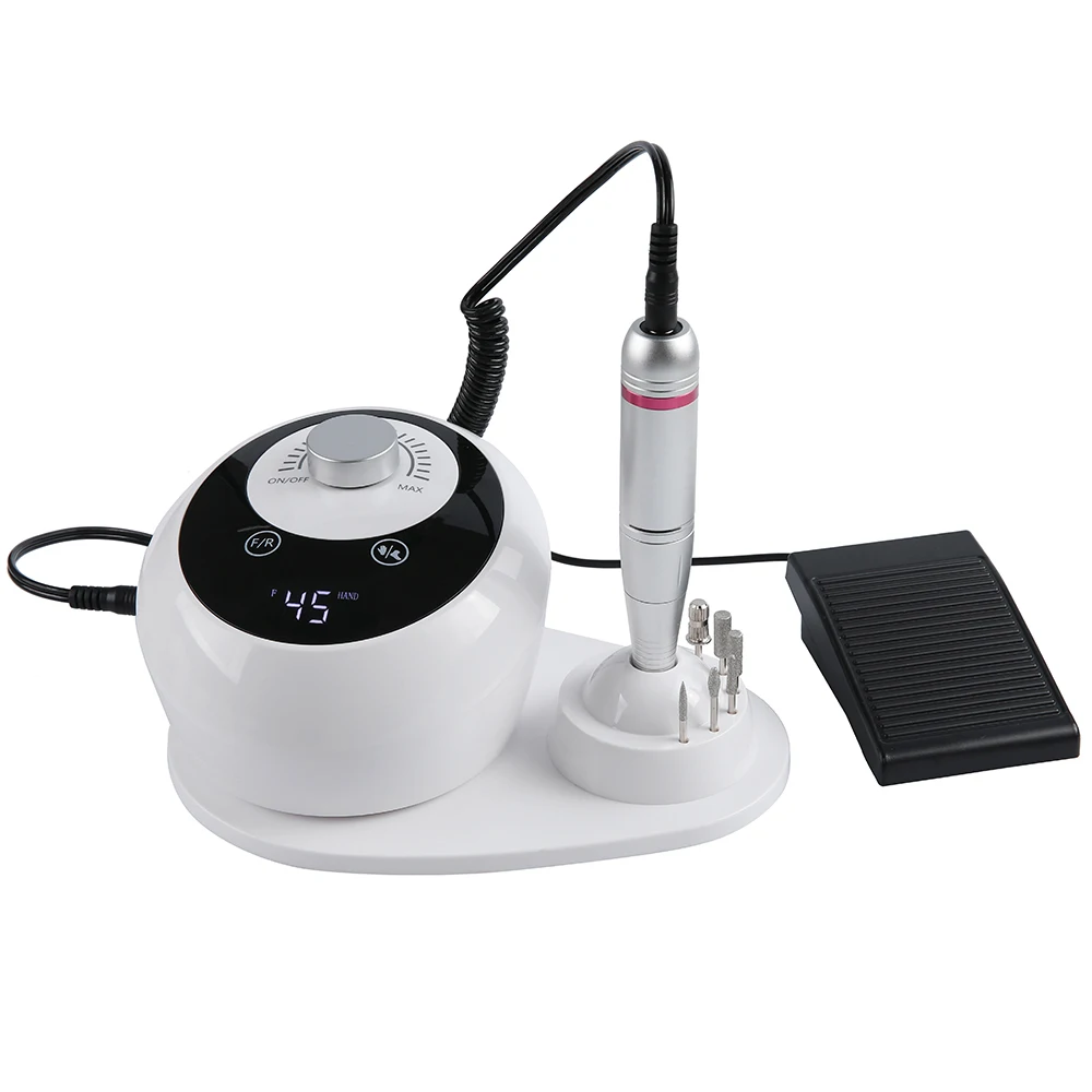 Nouveau 45000 tr/min professionnel électrique perceuse à ongles manucure Machine à faible bruit ongles ponceuse ensemble Salon de manucure polisseuse équipement outils