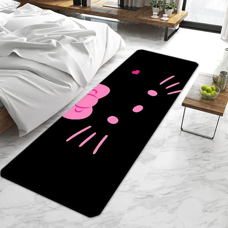 Tapis de porte de dessin animé mignon lavable, Hello K-Kittile, entrée non ald, tapis de cuisine, salon, couloir, Paillassons, HOBath