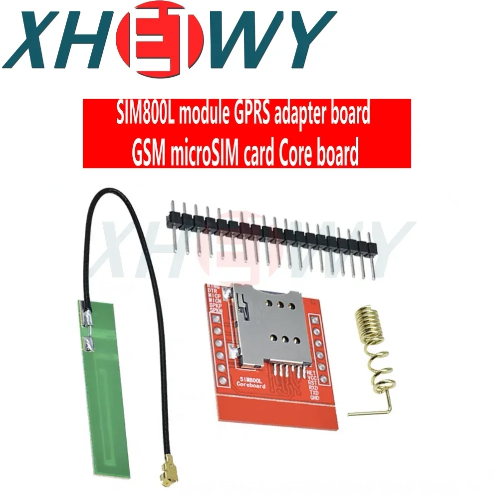 SIM800L GPRS GSM Module Core Quad-band TTL Serial Port IPX Interface PCB Antenna Micro SIM Card for Arduino Smart Phone