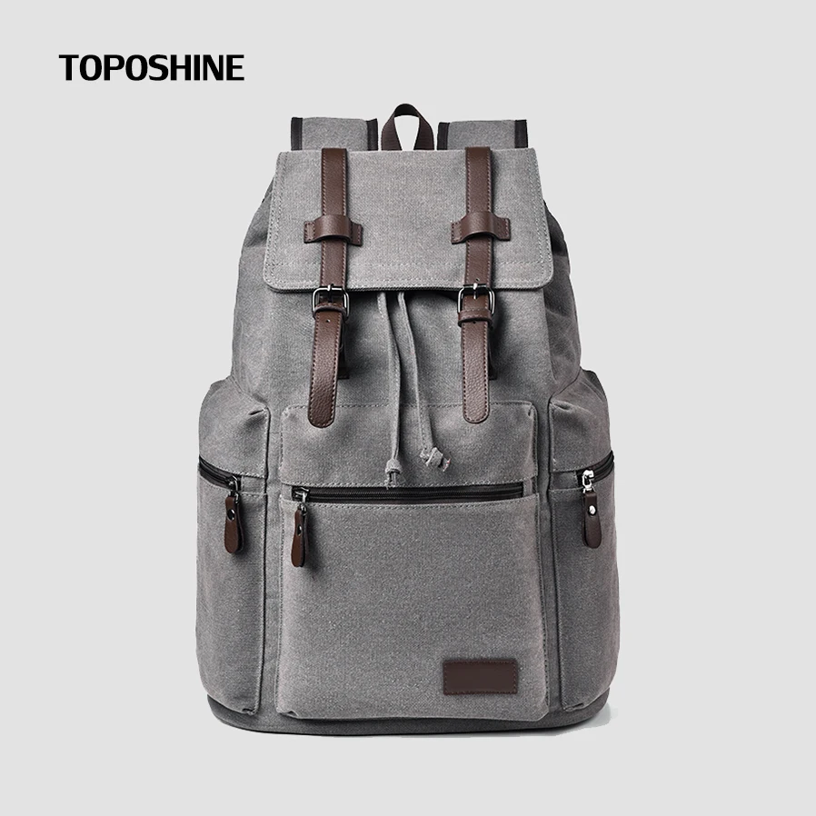 

Брендовый рюкзак Toposhine, качественная холщовая сумка, спортивный мужской рюкзак для отдыха и пешего туризма, прочный большой рюкзак, уличная повседневная дорожная сумка