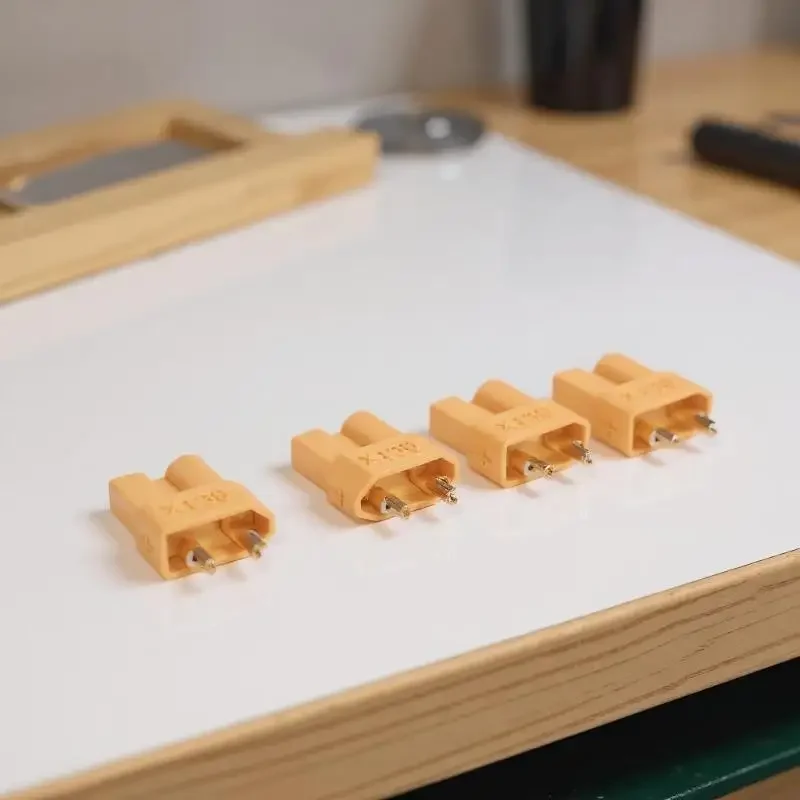 10Pack Racing Drone Lipo Battery Plugs, XT30 Bullet Connectors for RC Quadcopter, Car, Boat DIY Accessories