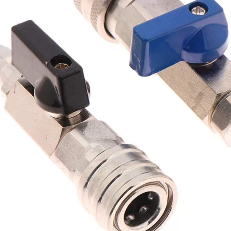 

High Pressure Washer Ball Valve With 3/8 Or 1/4 Inch Quick Connector For Water Pumps Tanks Faucet Washer Hose Water Flow Switch