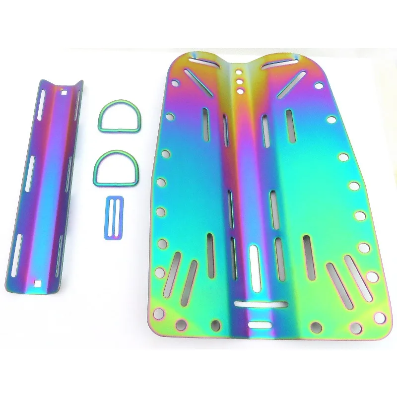

Flying Side Hanging Roasted Blue Titanium Alloy Metal Parts Set Backplane Single Bottle Adapter STA D Ring Sun Buckle