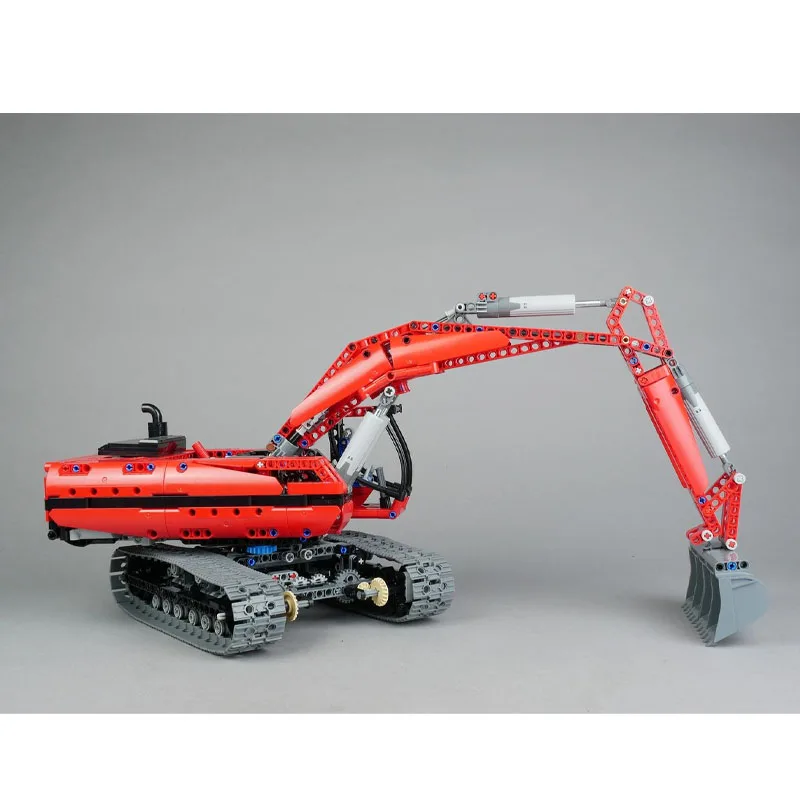 MOC-213565 نموذج مكعبات بناء حفارة حديثة كلاسيكية للمدينة الجديدة، 1198 أجزاء، هدية لعبة عيد الميلاد للأولاد والأطفال