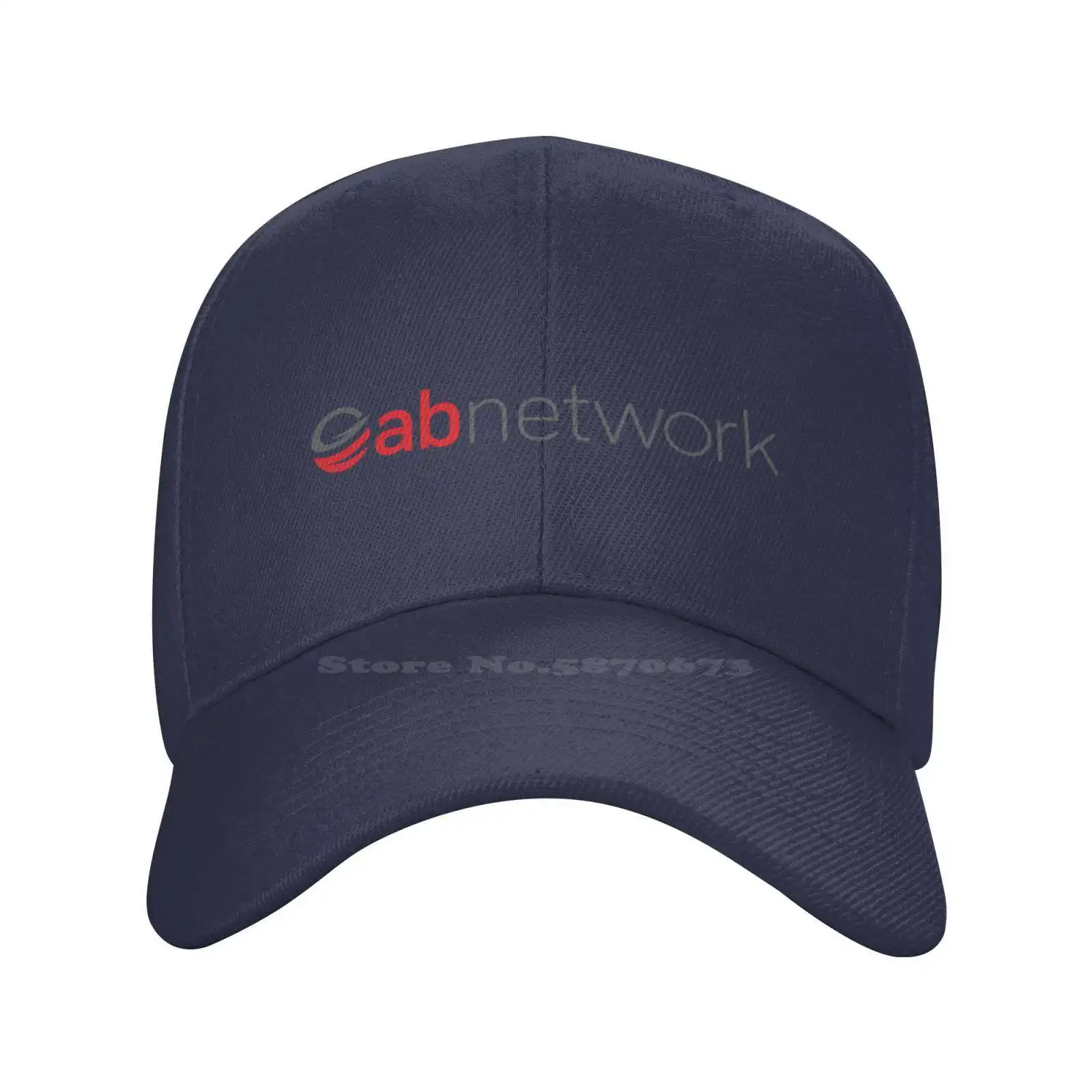 ab NETWORK Logo Print Graphic Casual Denim cap Knitted hat Baseball cap