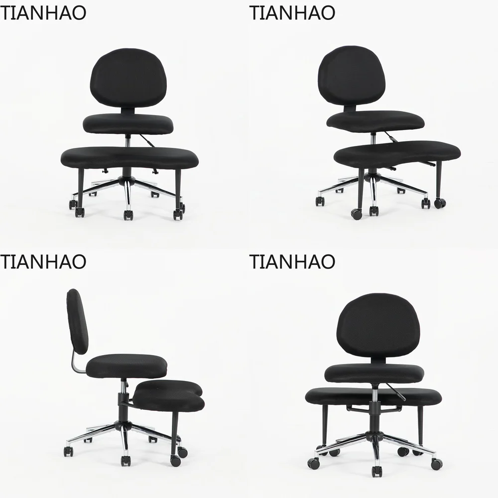Ergonomic Meditation Chair for Home Office Use Foldable Floor Seating Cushion with Adjustable Backrest and Smooth Casters for