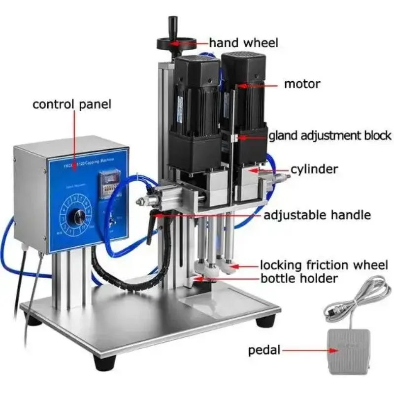 Spray Pump Bottle Capping Machine/screw Tightening Machine/low Price High Quality Semi-automatic Metal Bottle Capping Machine