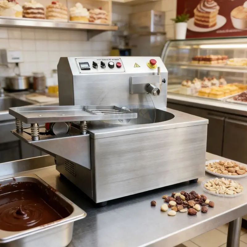 New Commercial Electric Corn-Based Chocolate Melting Pouring Machine Automatic Constant Temperature Coating Insulation Machine