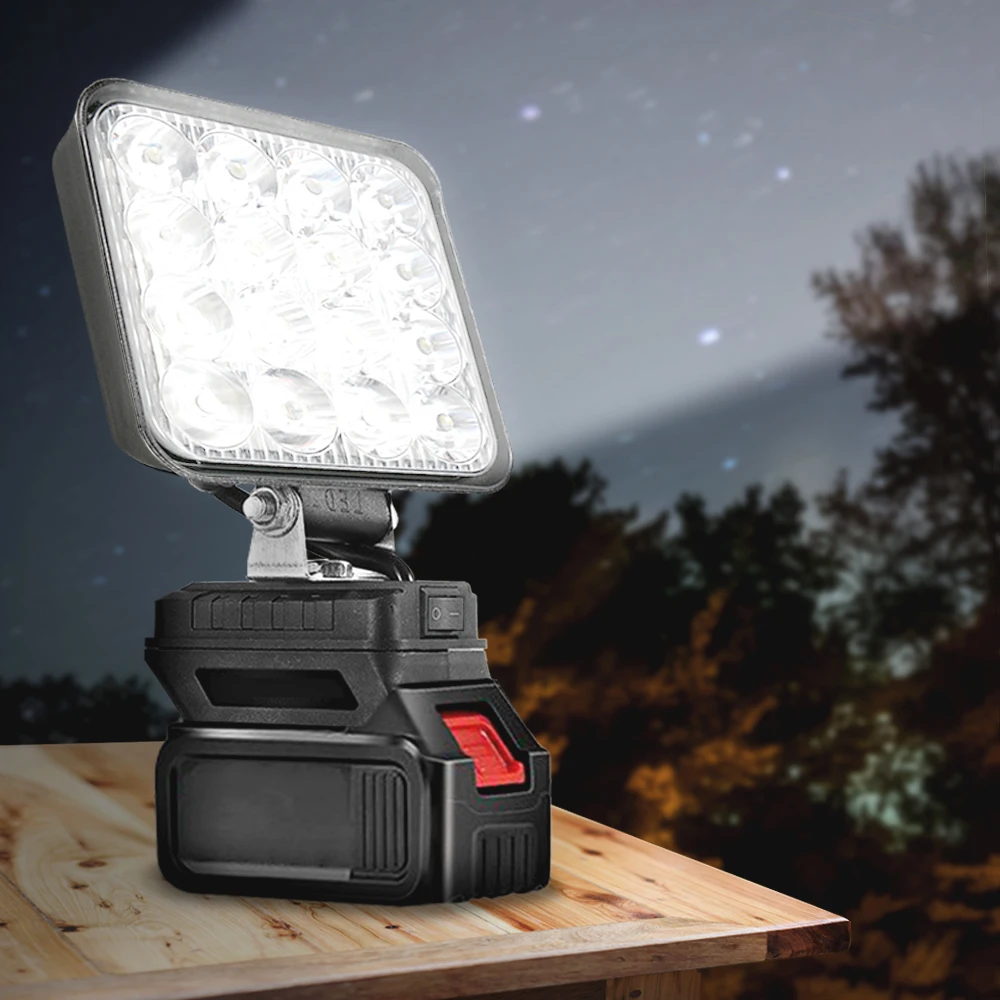 Led Light for Makita Li-ion Battery 4 Inch Work Lights Portable Flashlights Cordless Outdoor Emergency Flood Lamp Camping Lamp