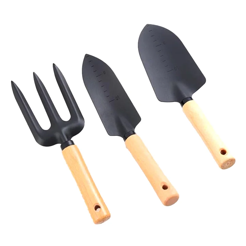 

COME 3PCS Garden Trowel Set For Gardening & Camping With Wooden Handle Hand Trowel For Weeding Essential Tool For Beginners